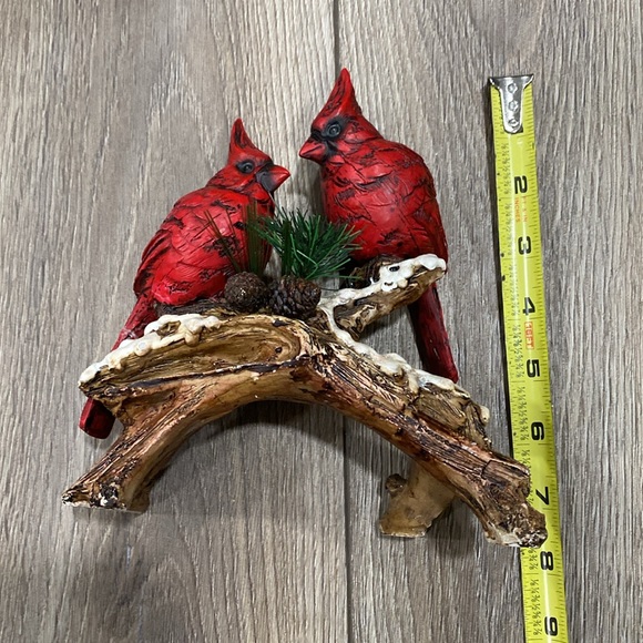 Cardinal Vintage 1970-1980 Bird Pair Snowy Branch - Picture 9 of 12